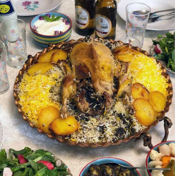 طرز تهیه باستیرما پلو شمالی