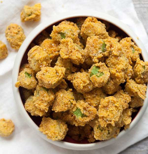 طرز تهیه بامیه سوخاری
