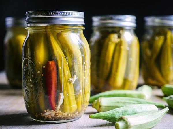 طرز تهیه ترشی بامیه