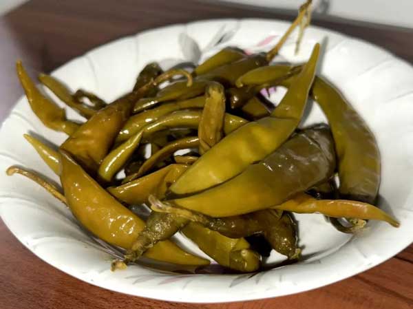 طرز تهیه قلقل سبز شیرین زرین بانو