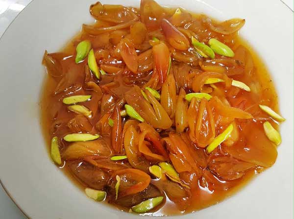 طرز تهیه مربای پوست پسته | نکات مهم پخت این مربا | زرین بانو
