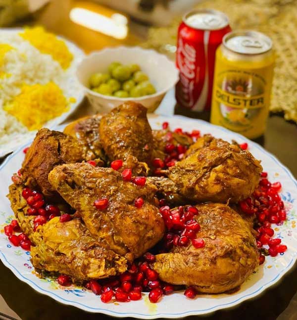طرز تهیه مرغ ناردونی