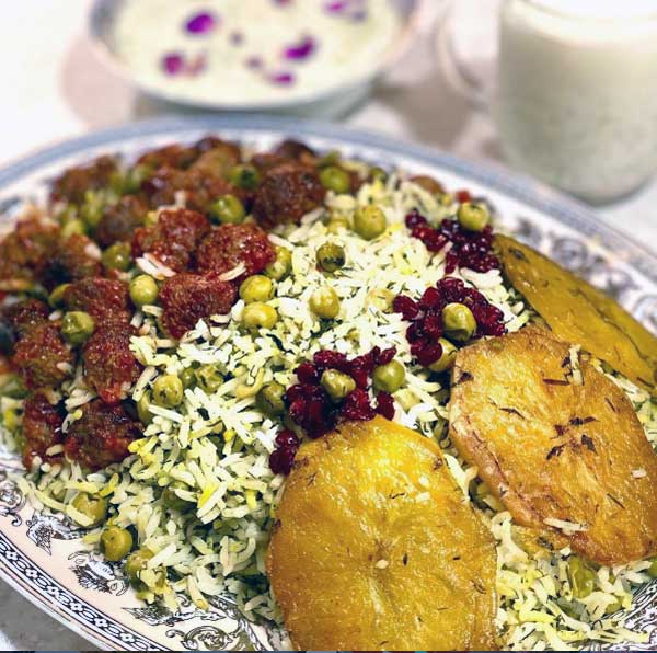 طرز تهیه نخود فرنگی پلو