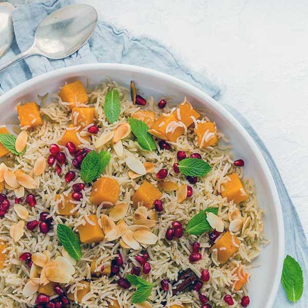 طرز تهیه پلو کدو حلوایی