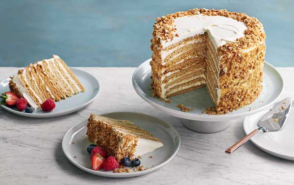 طرز تهیه کیک خامه ای روسی