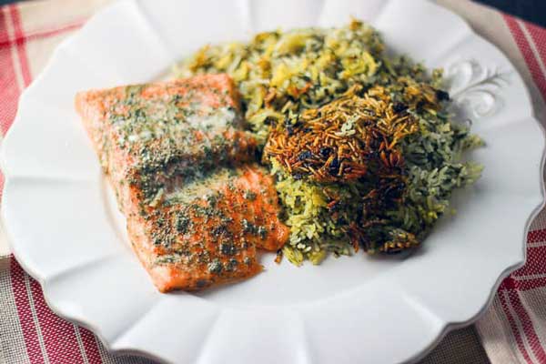 ماهی برای سبزی پلو